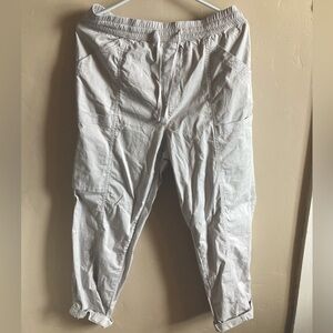 Berkley Jensen, light grey, Cargo Work Scrubs, Women’s XL